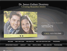 Tablet Screenshot of drjamesgallant.com
